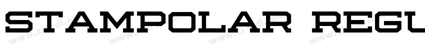 Stampolar Regular字体转换 Stampolar Regular字体转换